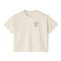 Salty Sunset Boxy Tee — Women's Beachy Graphic