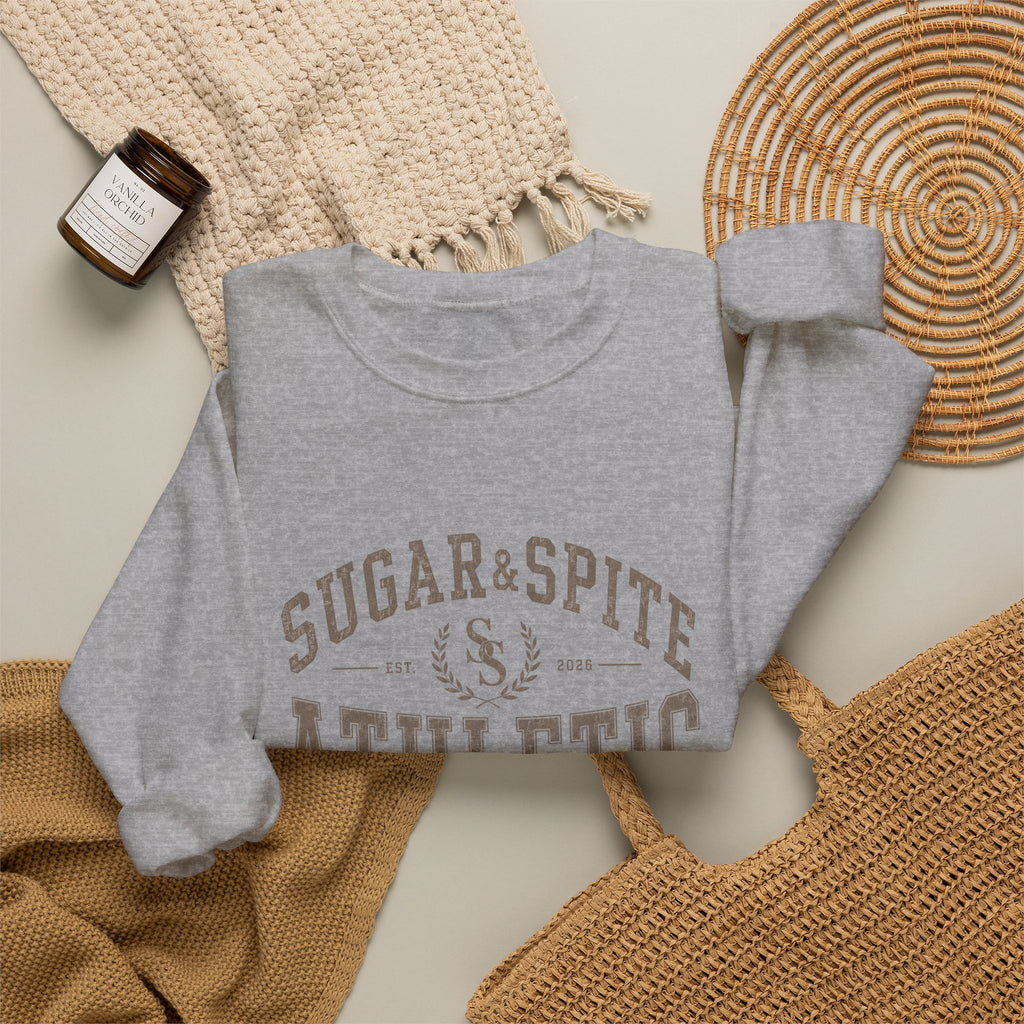 Athletic Club Sweatshirt — "Sugar & Spite" Vintage Crewneck