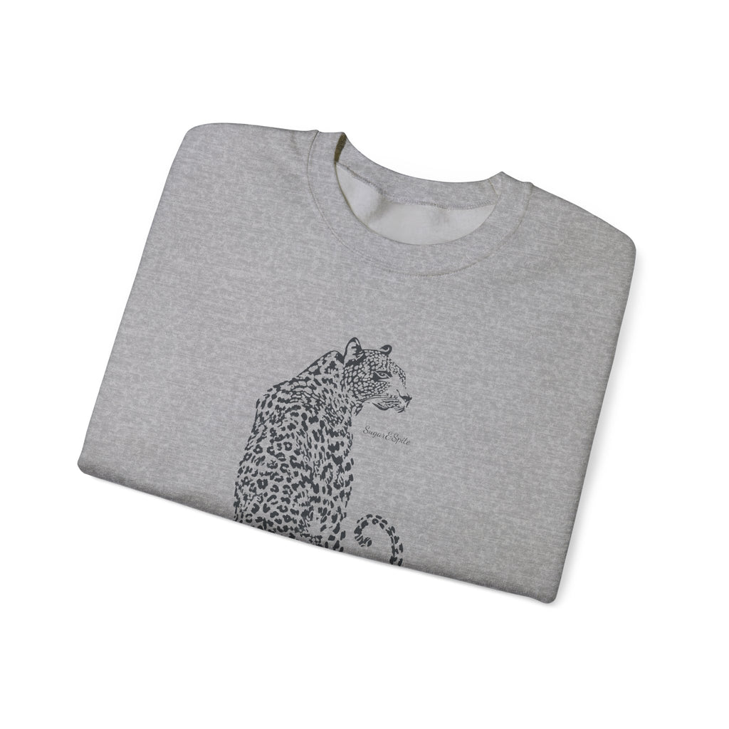 Leopard Sketch Crewneck Sweatshirt