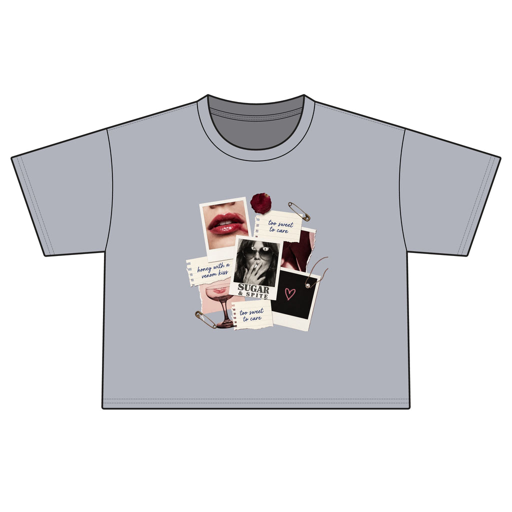 Collage Vibes Boxy Tee — "Be Brave, Be You" Graphic