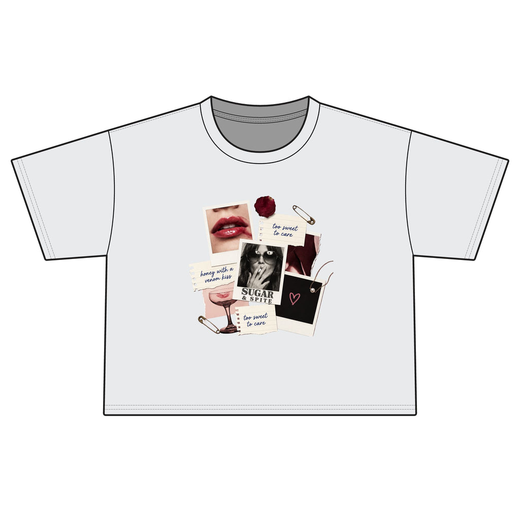 Collage Vibes Boxy Tee — "Be Brave, Be You" Graphic