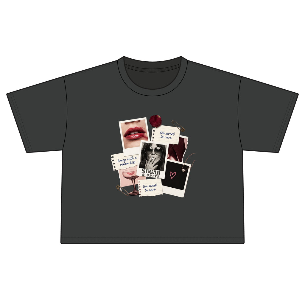 Collage Vibes Boxy Tee — "Be Brave, Be You" Graphic