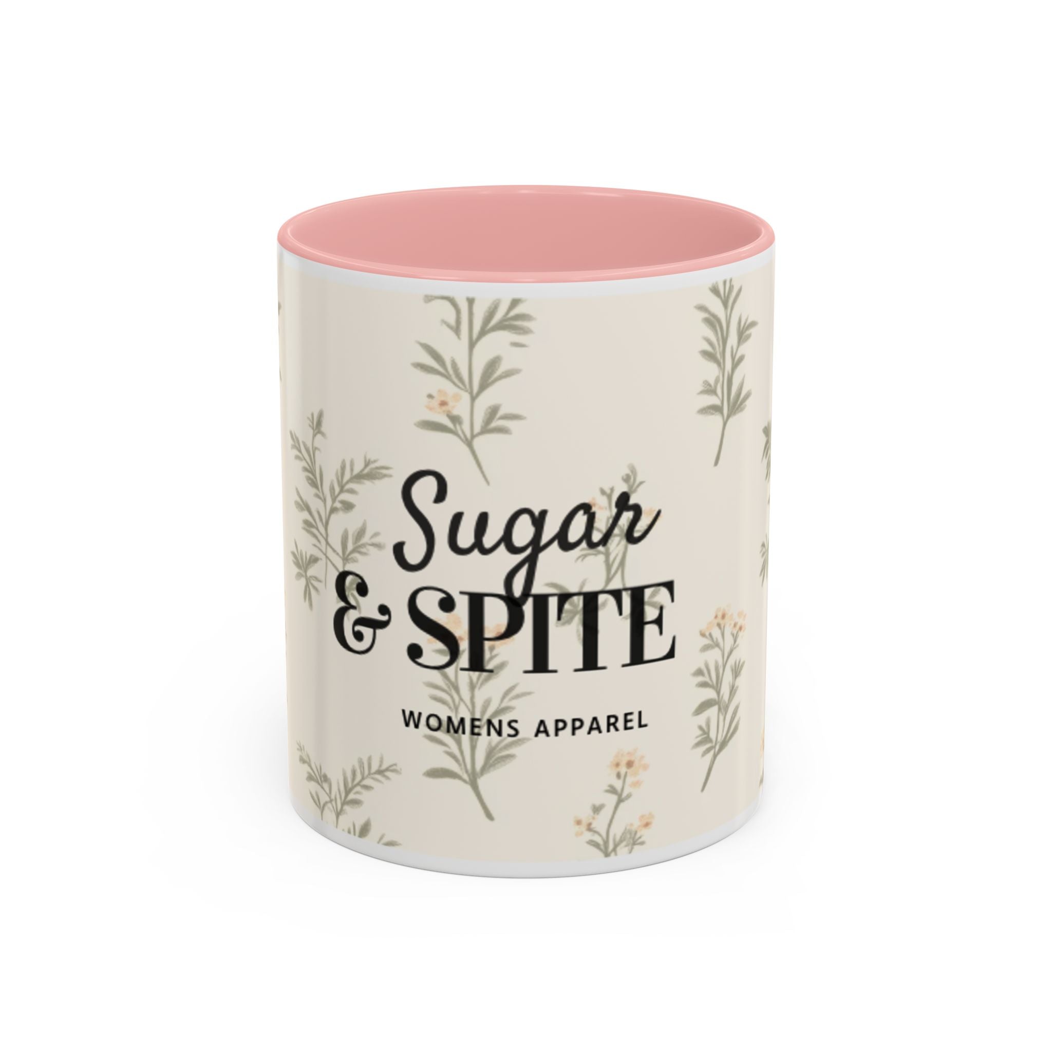 Sugar & Spite Floral Coffee Mug — Accent 11/15oz