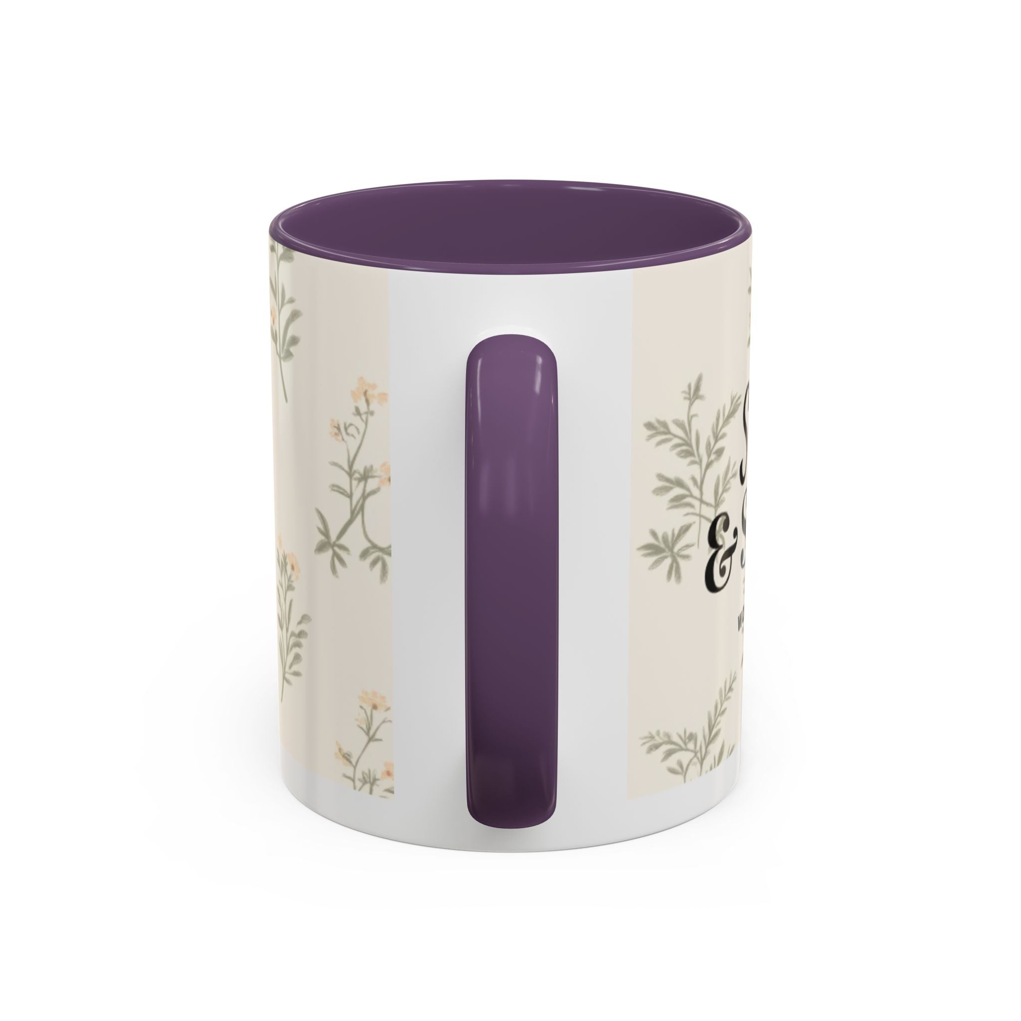 Sugar & Spite Floral Coffee Mug — Accent 11/15oz