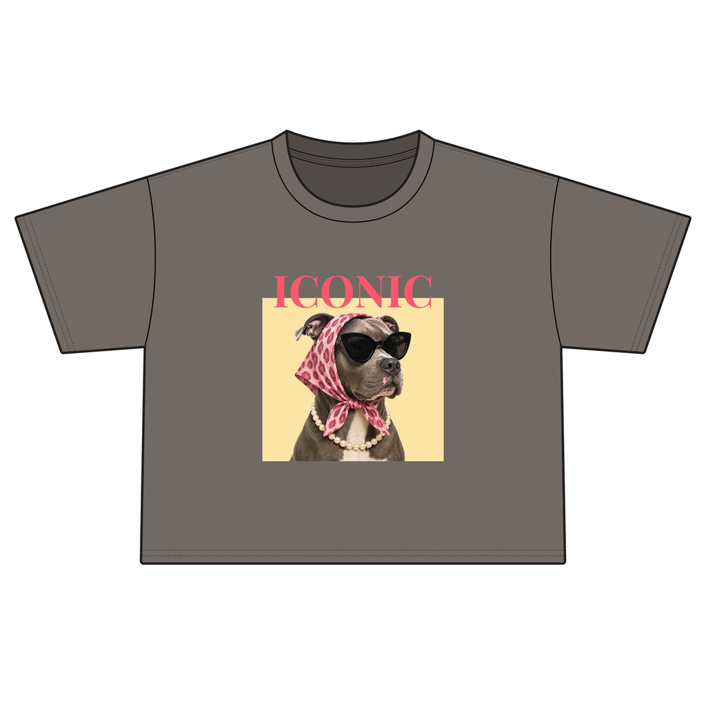 Iconic Dog Boxy Tee — Women's Vintage-Inspired Graphic Shirt