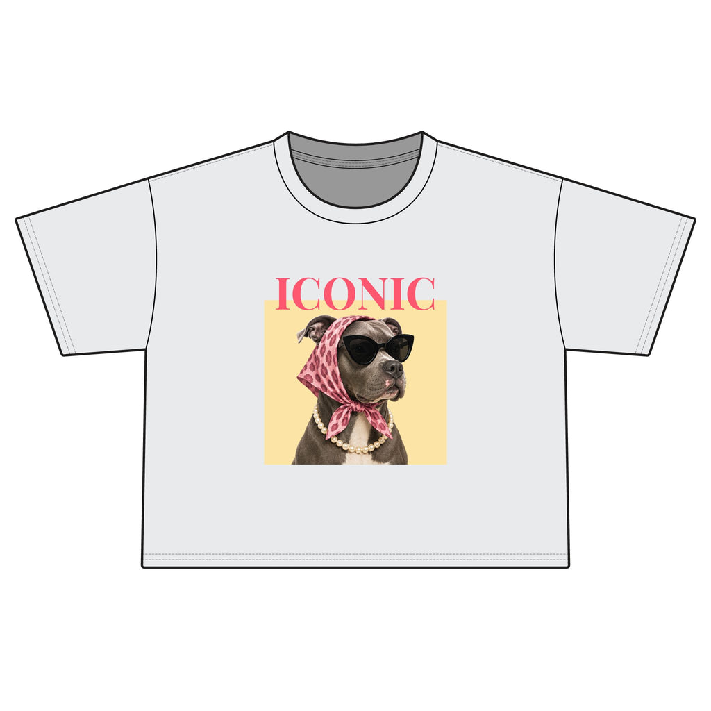 Iconic Dog Boxy Tee — Women's Vintage-Inspired Graphic Shirt
