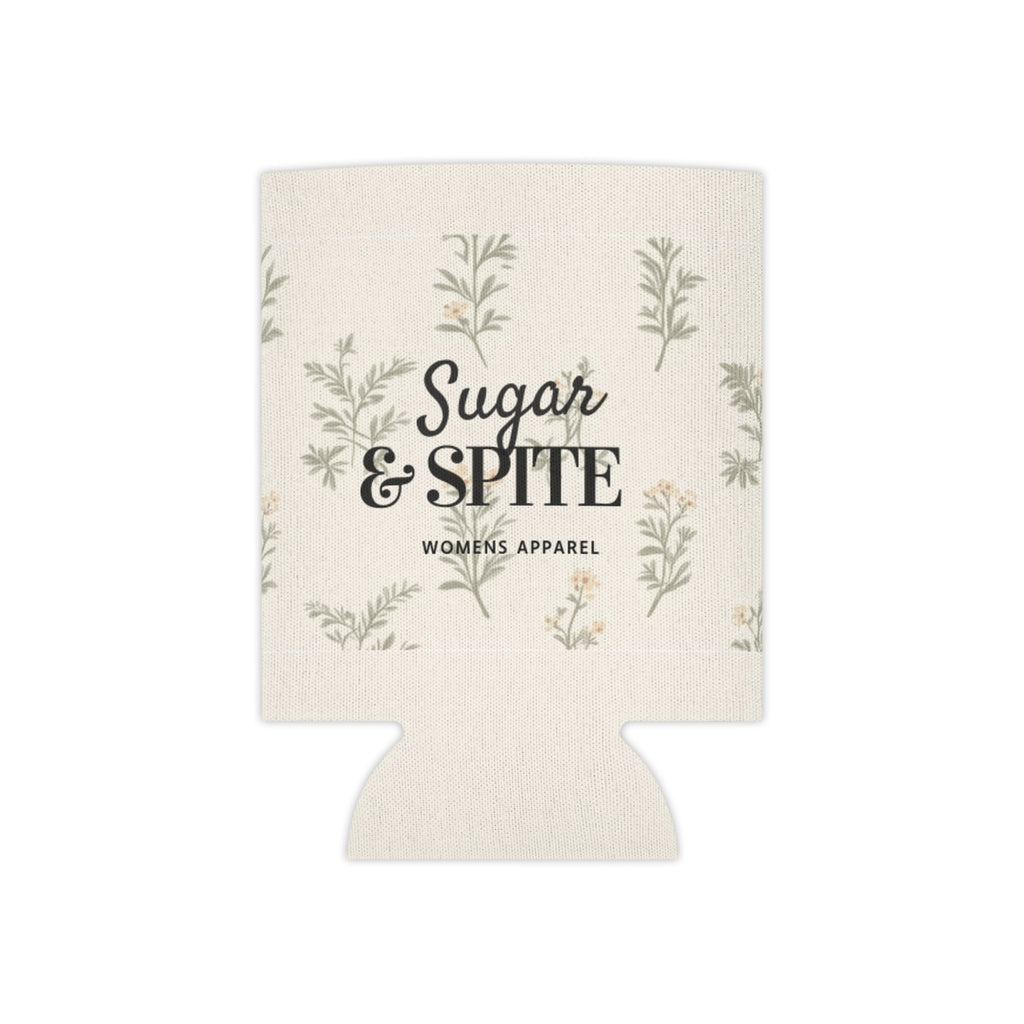 Sugar & Spite Floral Can Cooler – Insulated Beverage Koozie