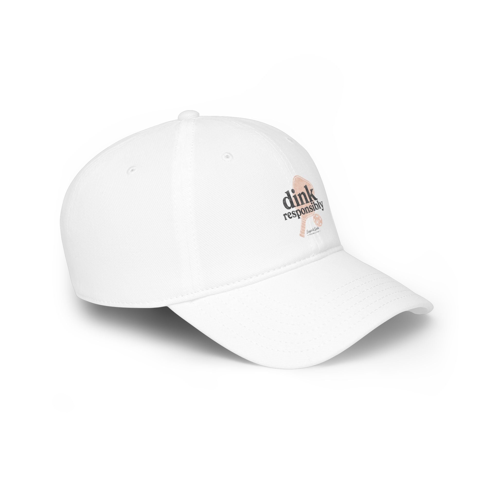 Low Profile Baseball Cap — "Dink Responsibly" Pickleball Hat