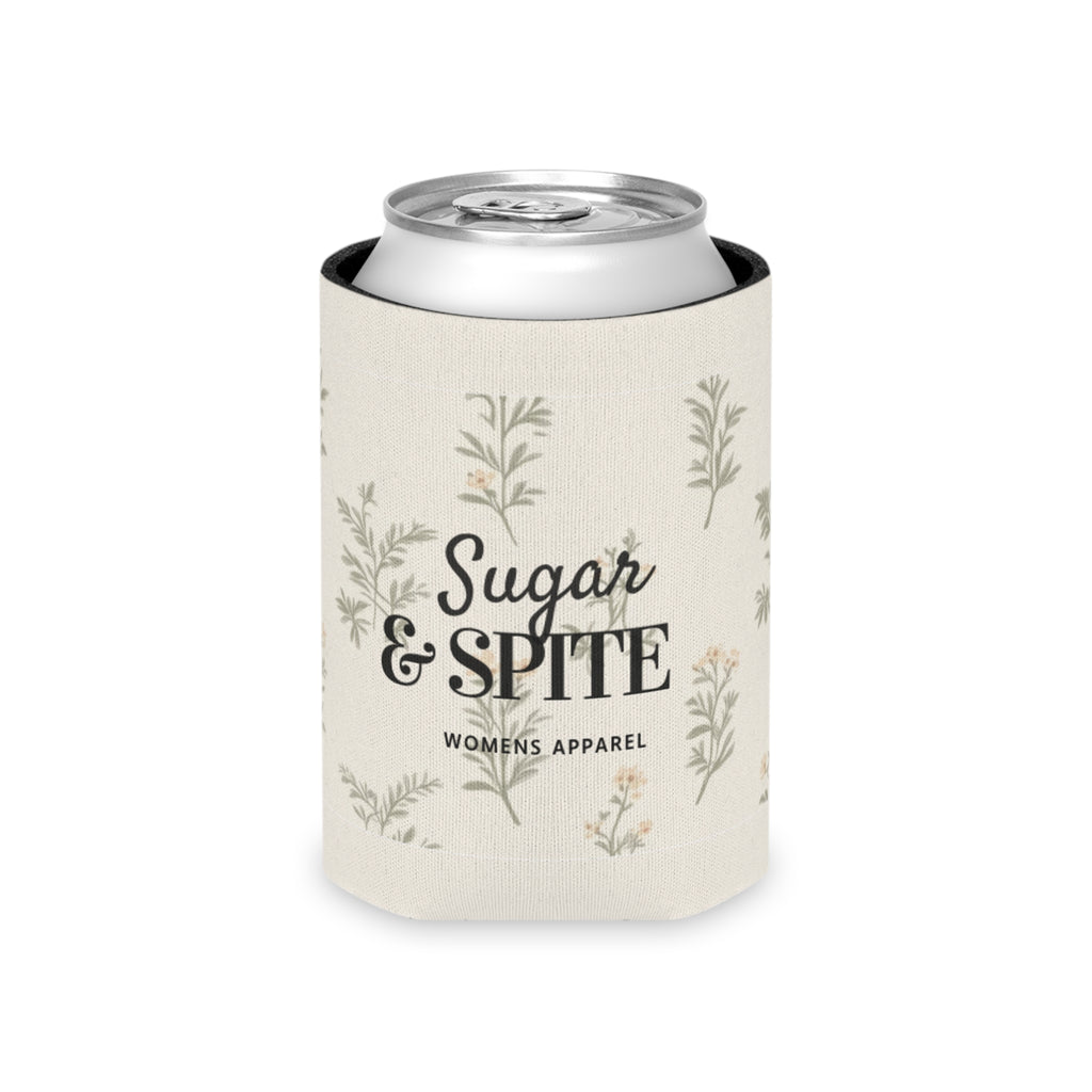 Sugar & Spite Floral Can Cooler – Insulated Beverage Koozie