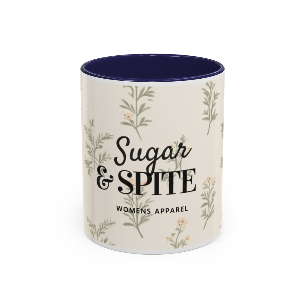 Sugar & Spite Floral Coffee Mug — Accent 11/15oz