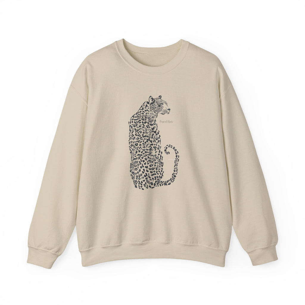 Leopard Sketch Crewneck Sweatshirt