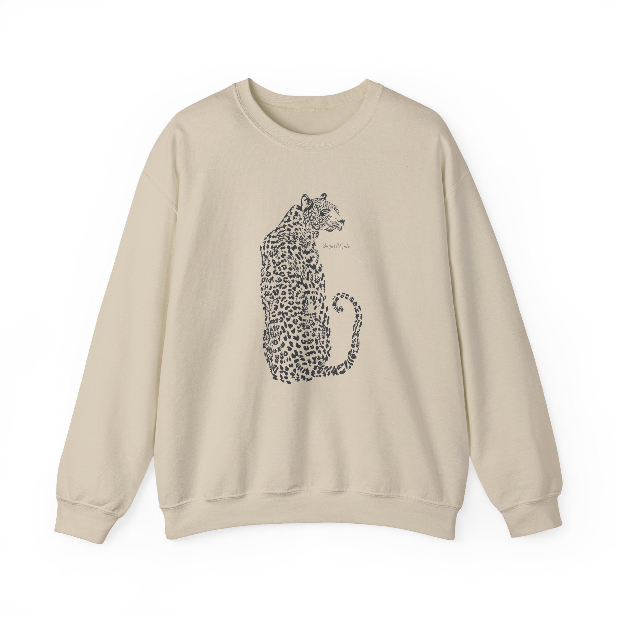 Leopard Sketch Crewneck Sweatshirt
