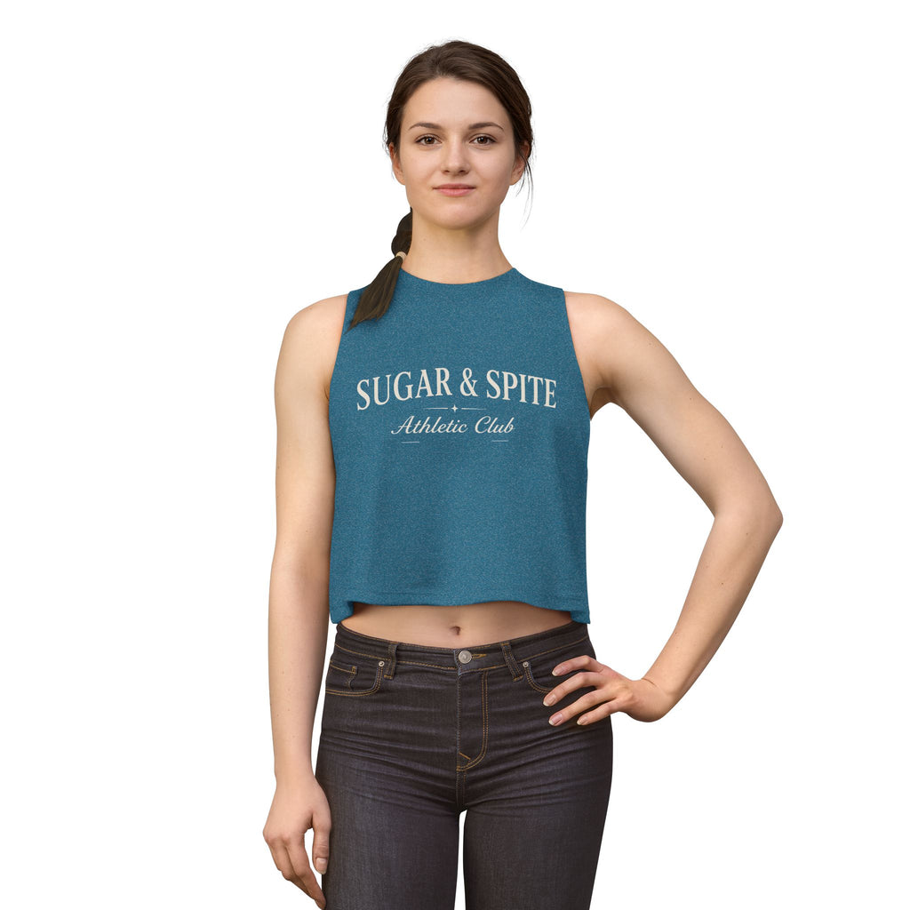 Sugar & Spite Athletic Club Crop Top — Women's Vintage Athletic Tank