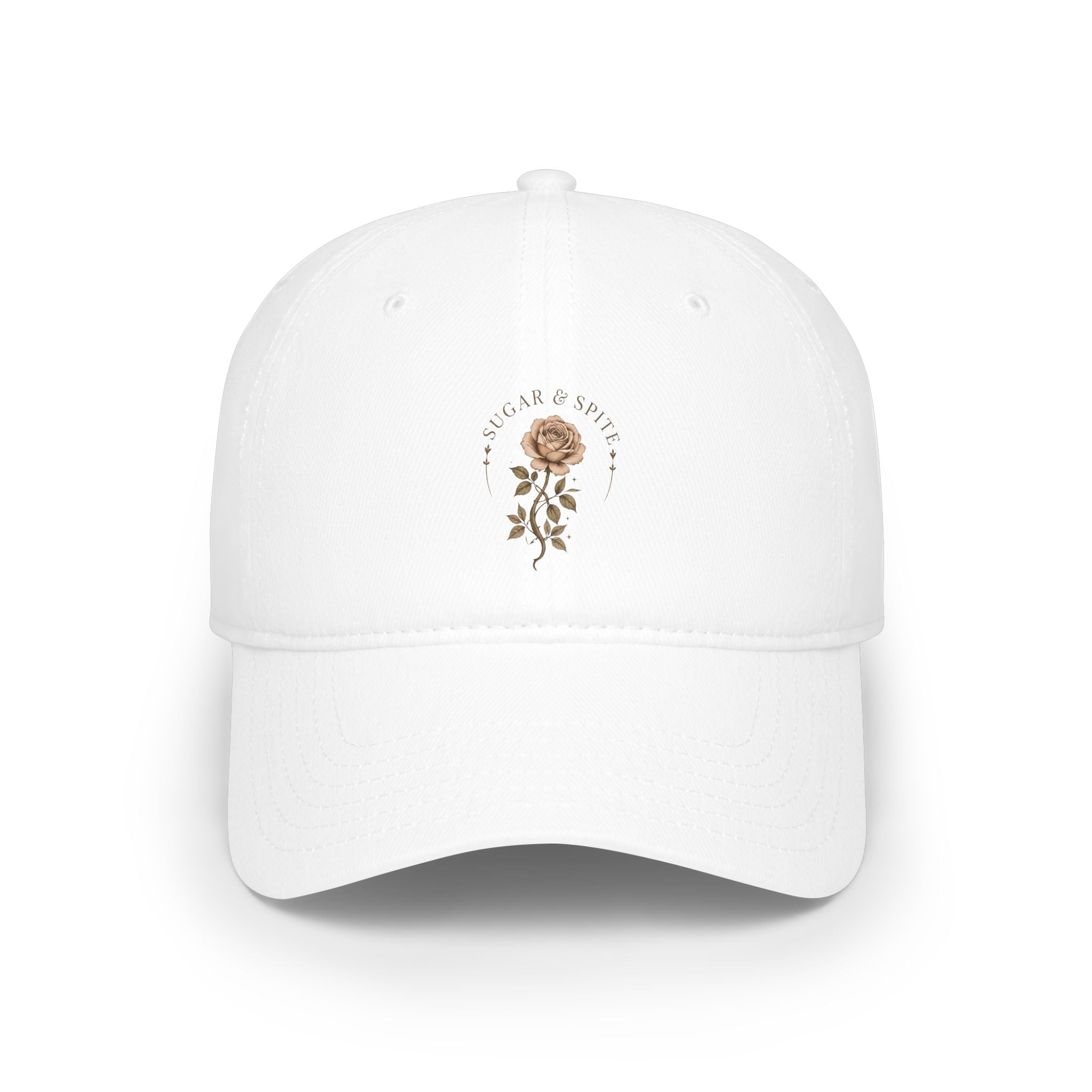 Floral Rose Low Profile Baseball Cap
