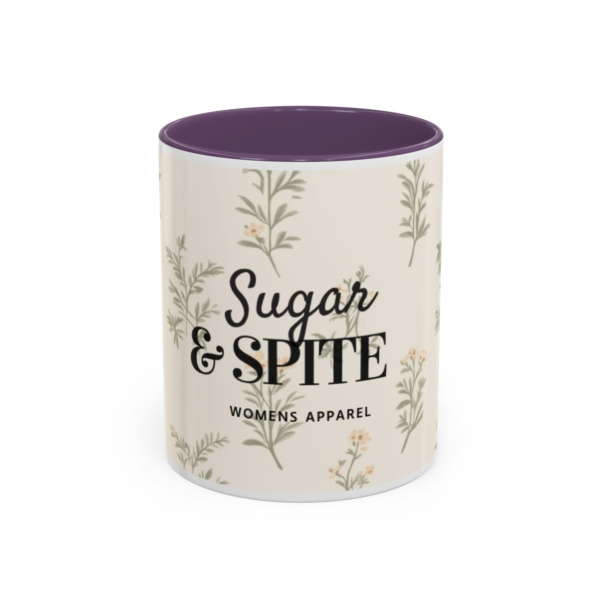 Sugar & Spite Floral Coffee Mug — Accent 11/15oz