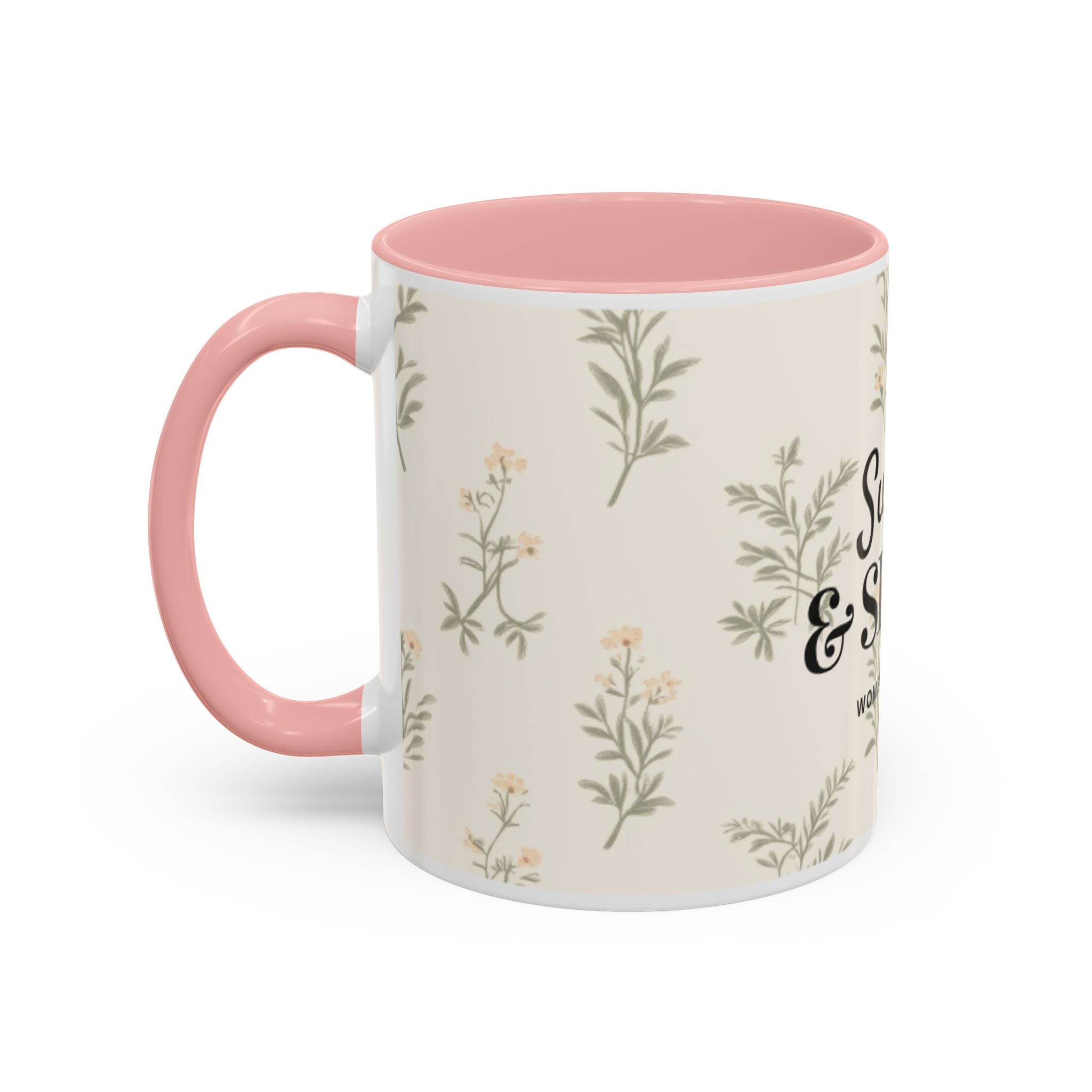 Sugar & Spite Floral Coffee Mug — Accent 11/15oz