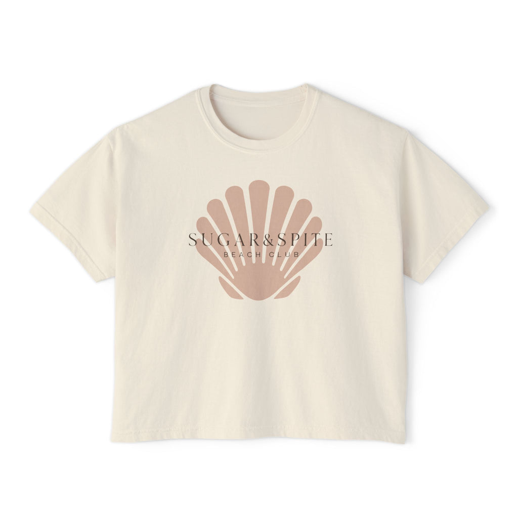 Seashell Sugar&Spit Beach Club Boxy Tee