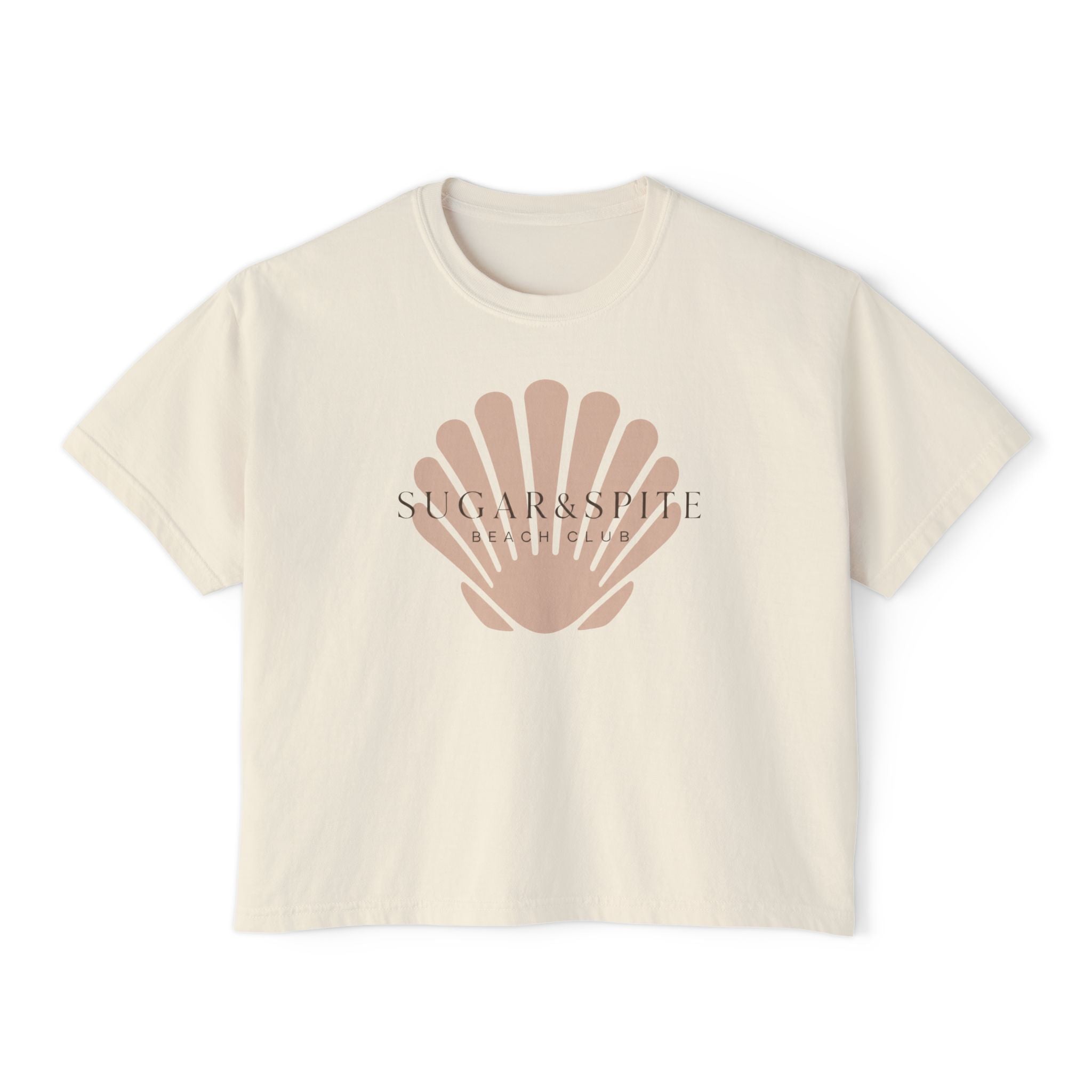Seashell Sugar&Spit Beach Club Boxy Tee