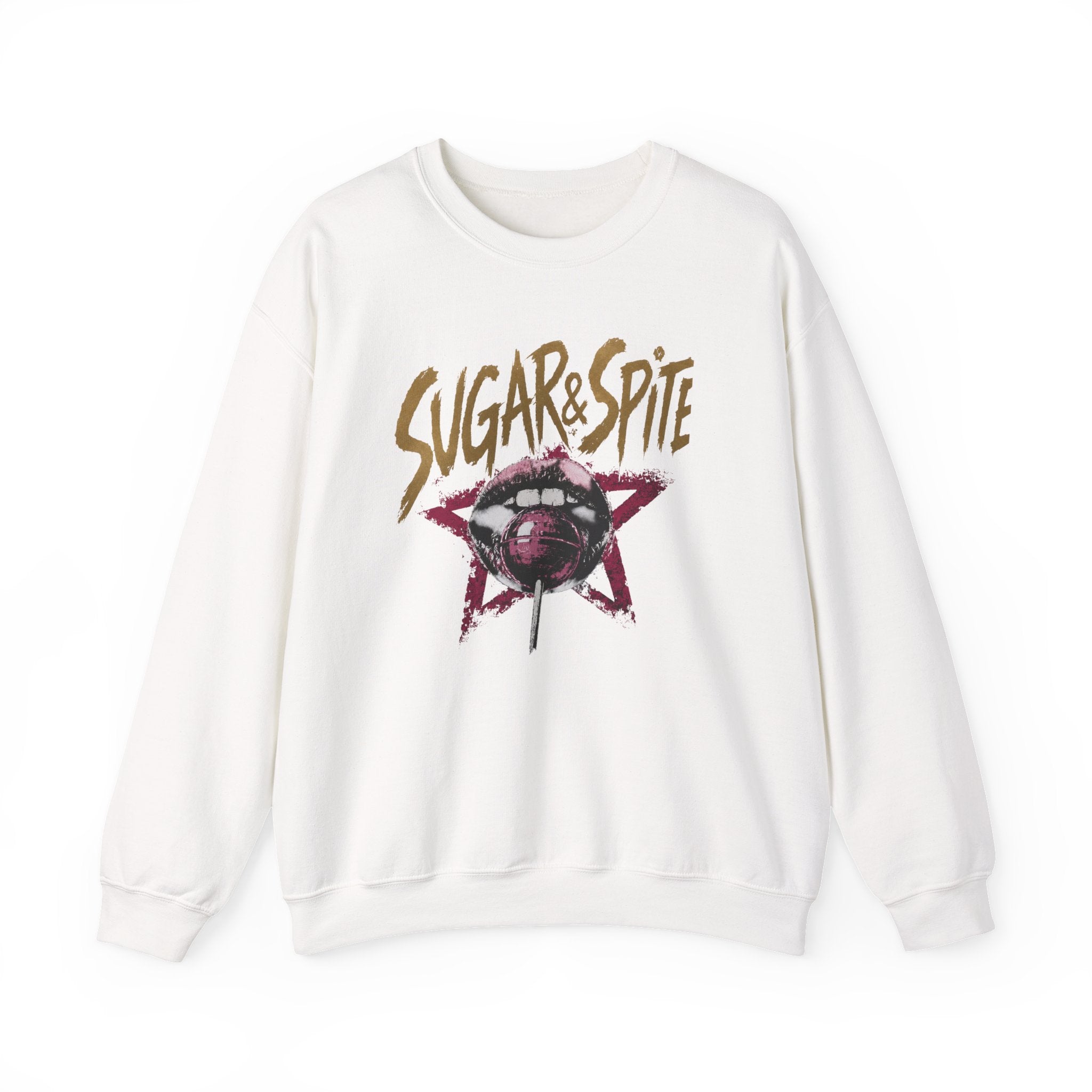 Sugar&Spite Lips and Pop Crewneck Sweatshirt