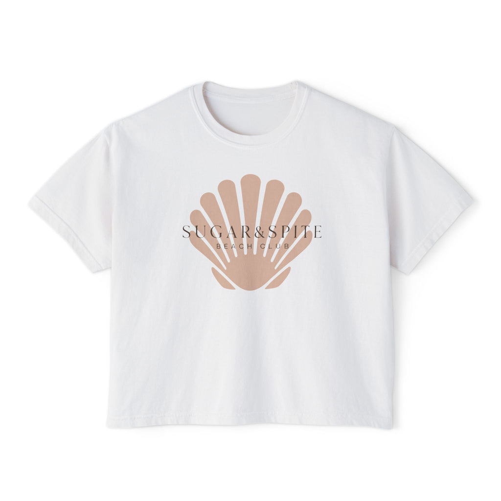 Seashell Sugar&Spit Beach Club Boxy Tee