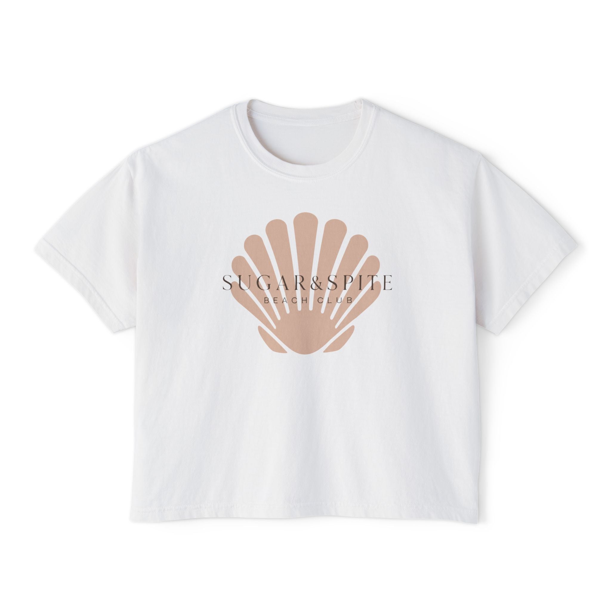 Seashell Sugar&Spit Beach Club Boxy Tee