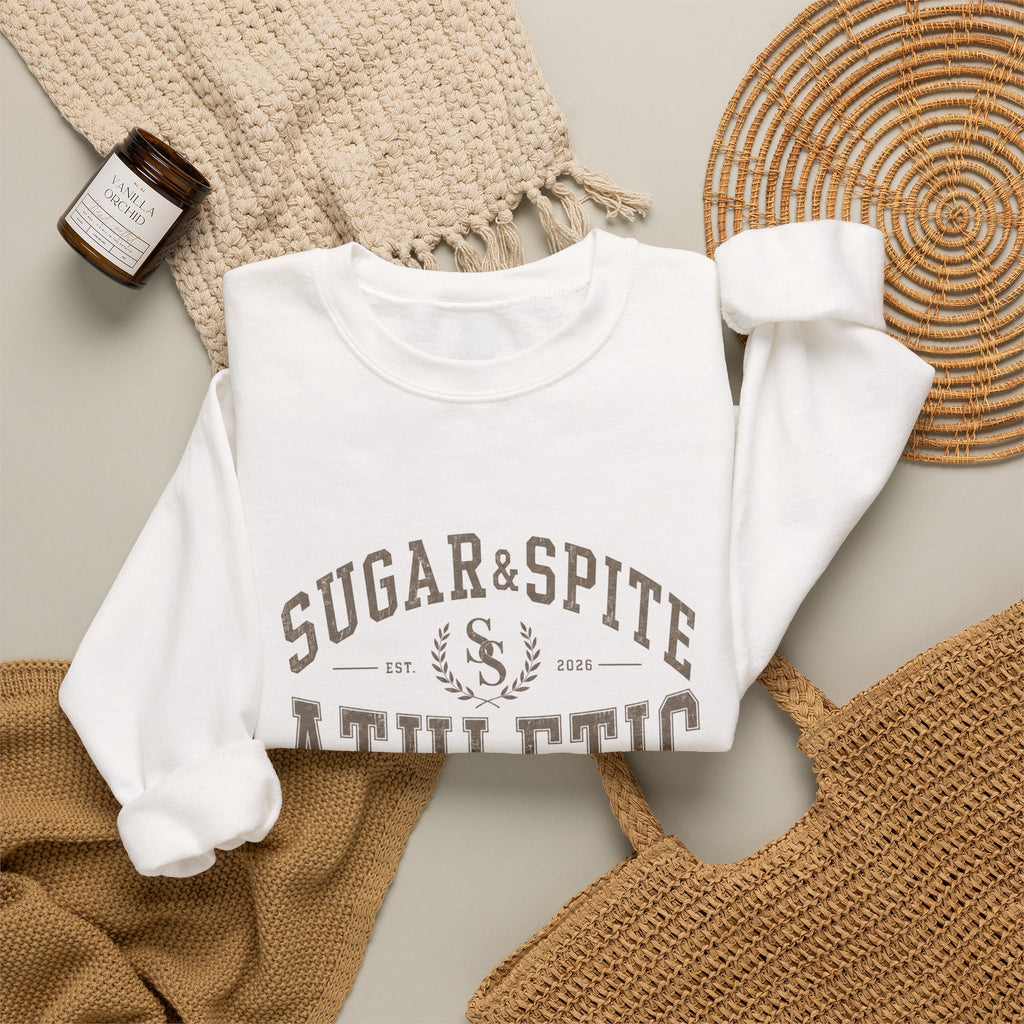 Athletic Club Sweatshirt — "Sugar & Spite" Vintage Crewneck