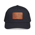 Leather Patch Baseball Cap — 'SUGAR & SPICE' Mid-Profile Hat