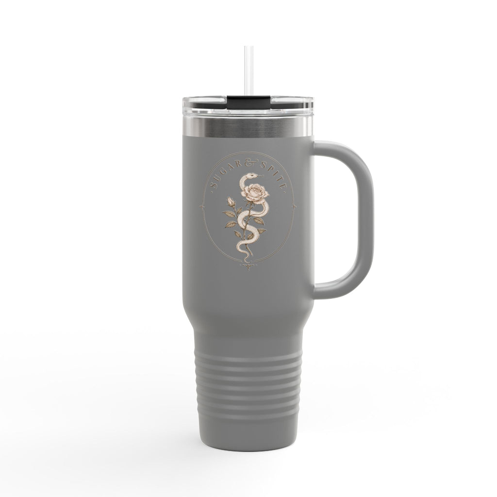 40oz Insulated Travel Mug — Wildflower 'Wander & Sip' Stainless Steel Tumbler