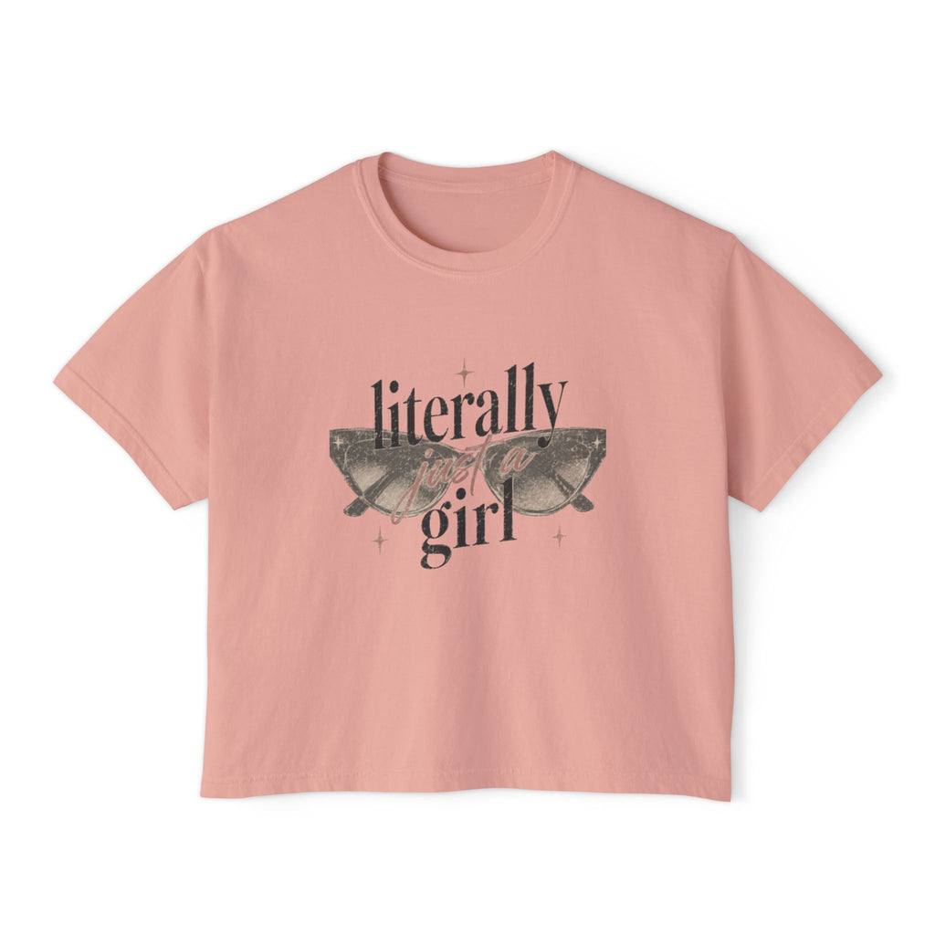 Literally Girl sunglasses tee | Boxy Tee