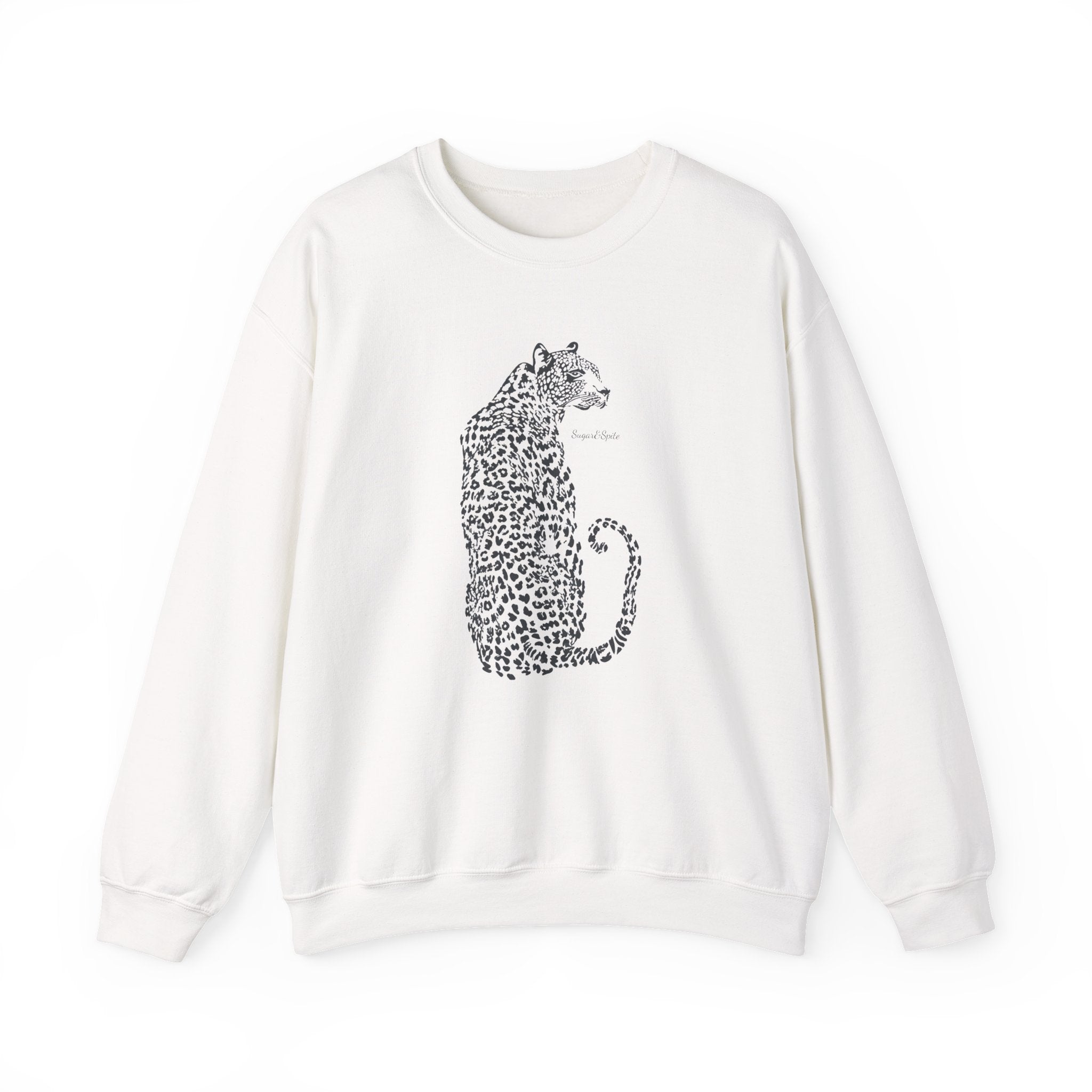 Leopard Sketch Crewneck Sweatshirt