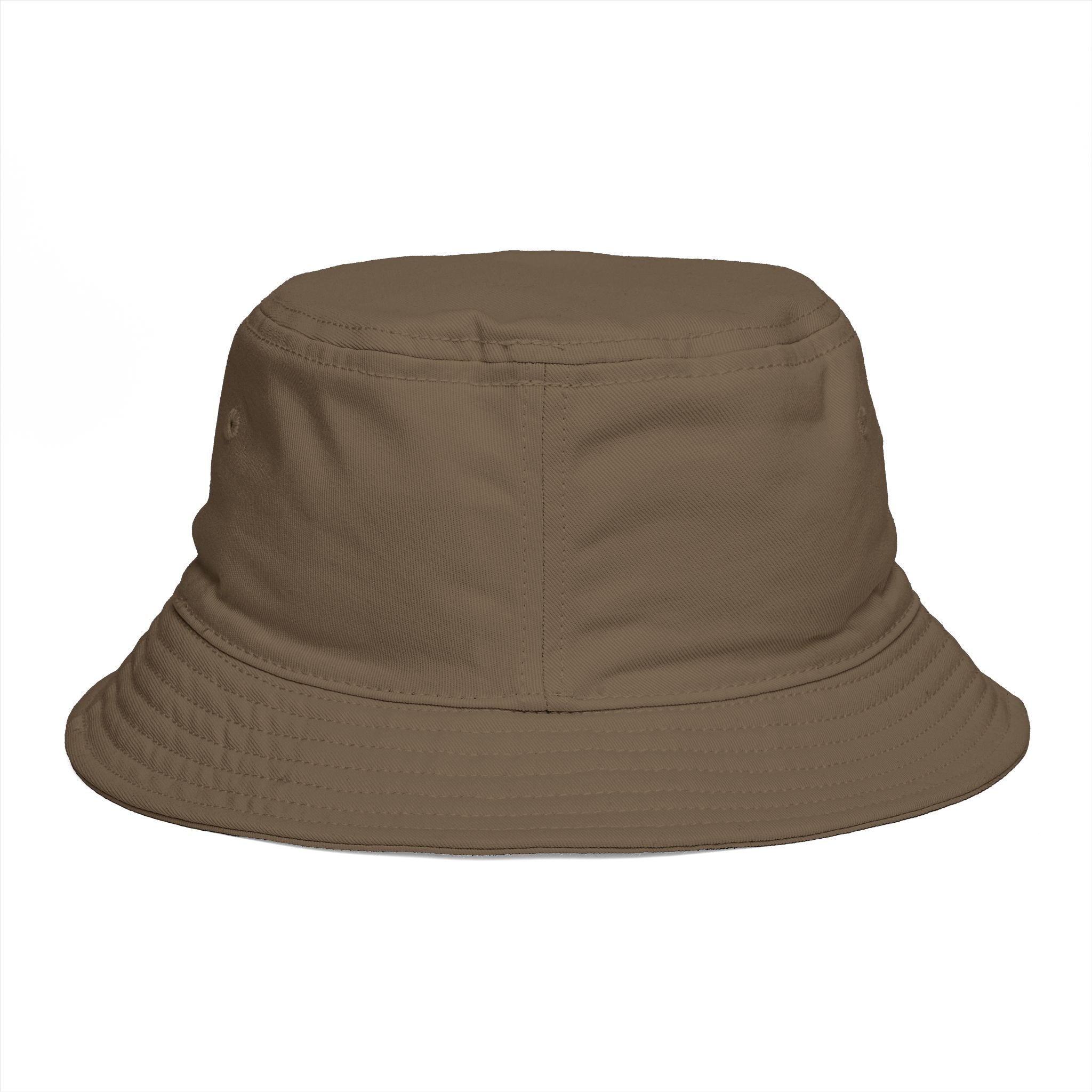 Bucket Hat — 'Sunrise Sprig' Floral Graphic Bucket Hat with Pink Bloom