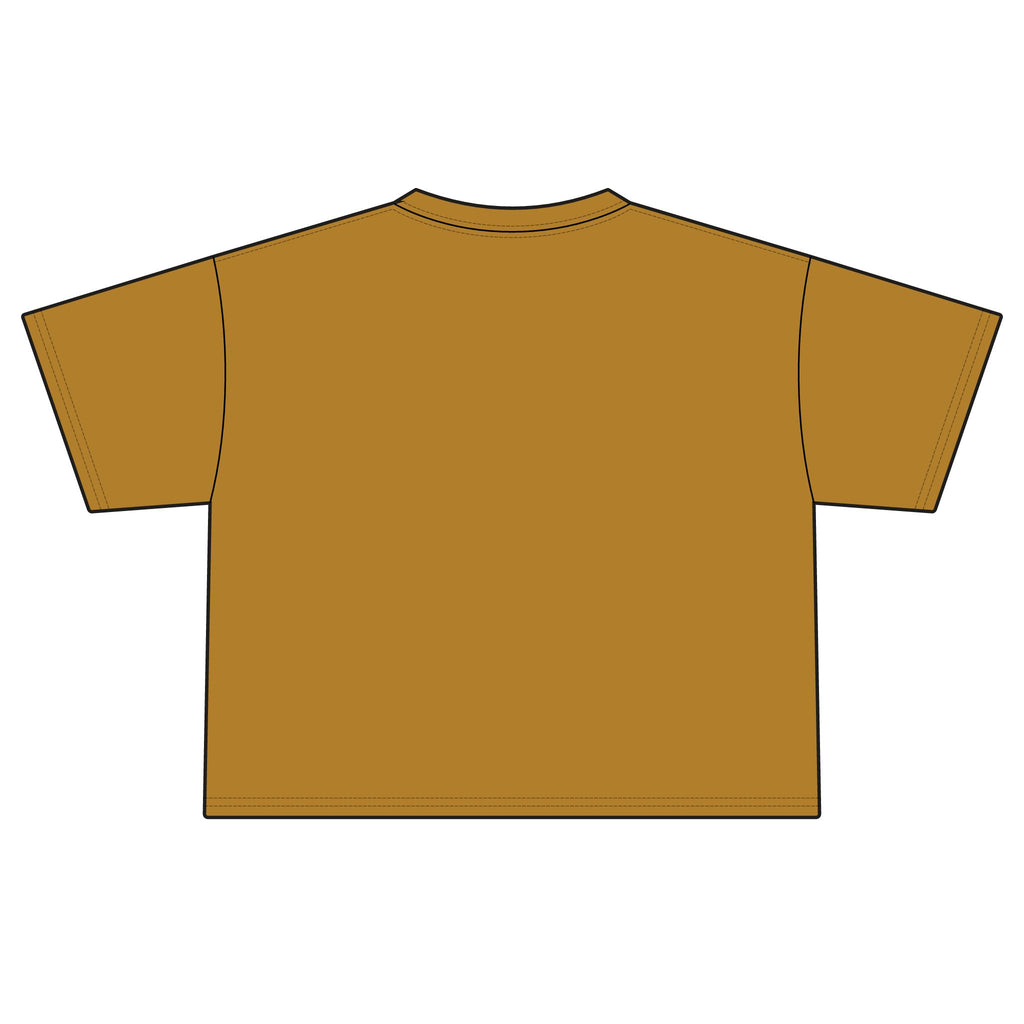Sugar & Spice Palm Boxy Tee — Women's Summer Vacay Crop Shirt