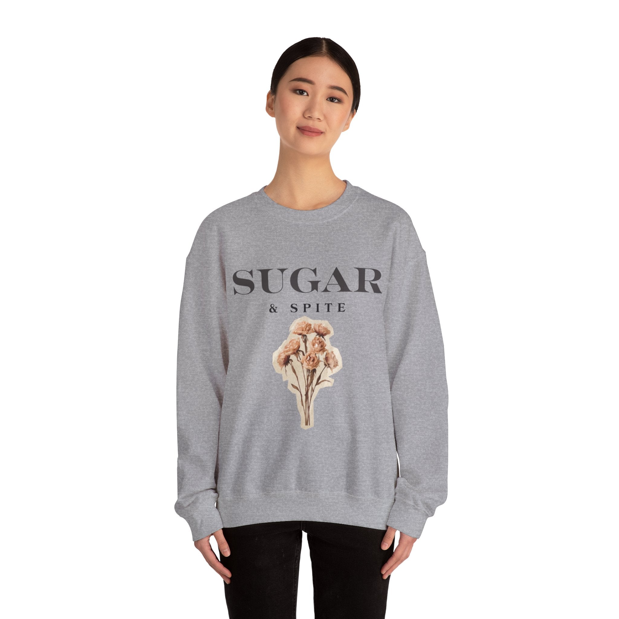 Sugar & Spite Floral Crewneck Sweatshirt