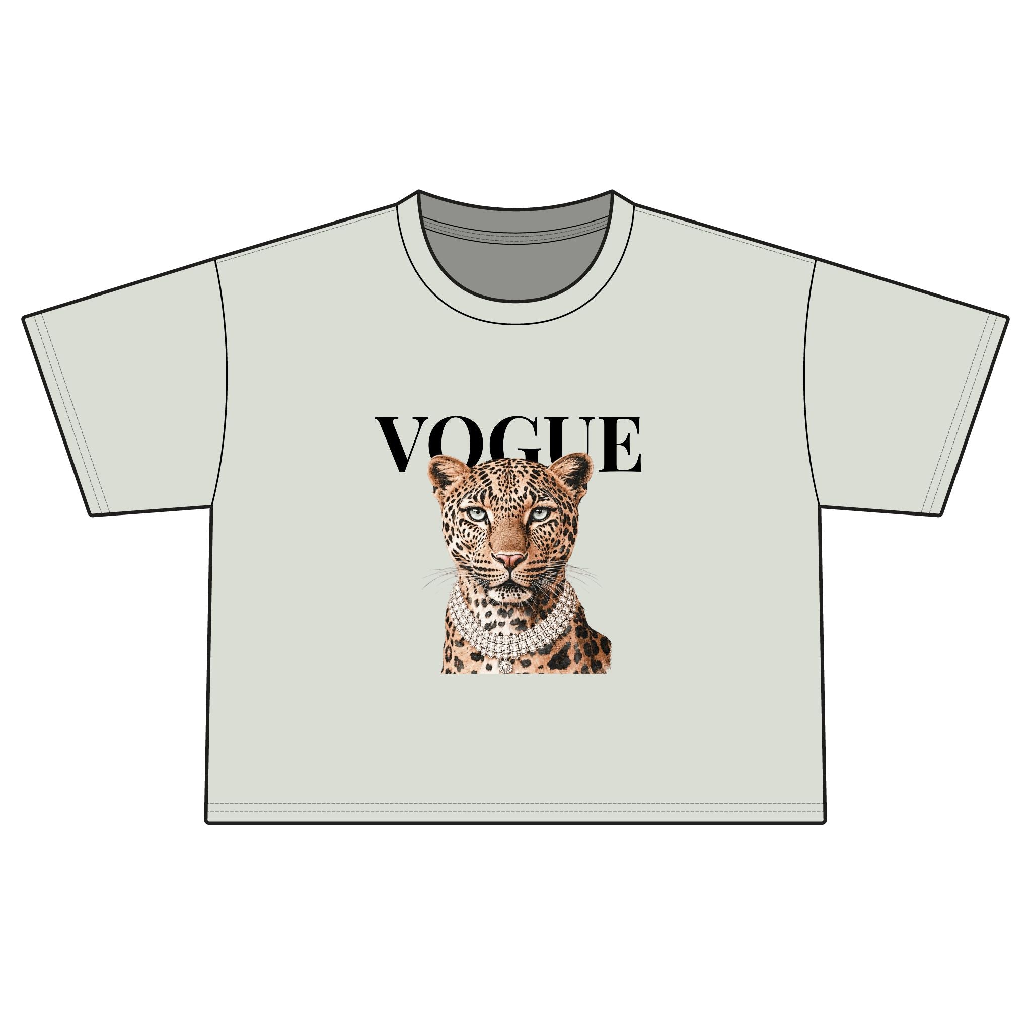 Vogue Leopard Boxy Tee