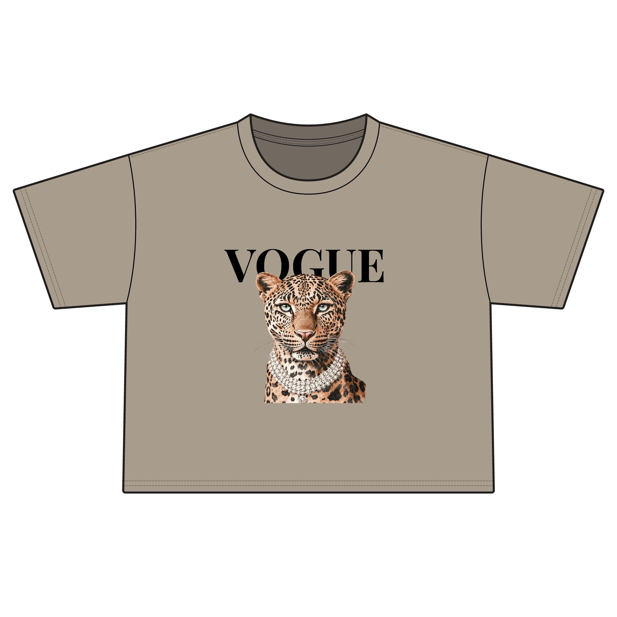 Vogue Leopard Boxy Tee