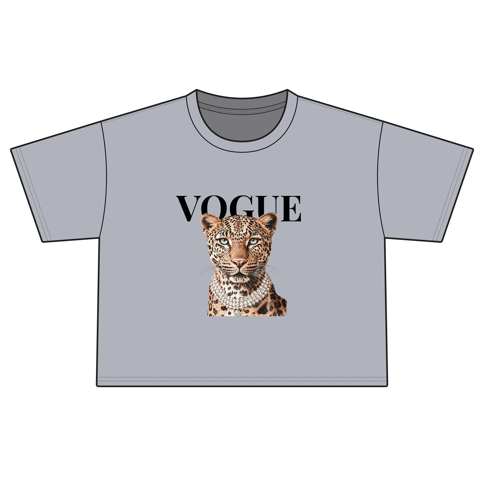 Vogue Leopard Boxy Tee