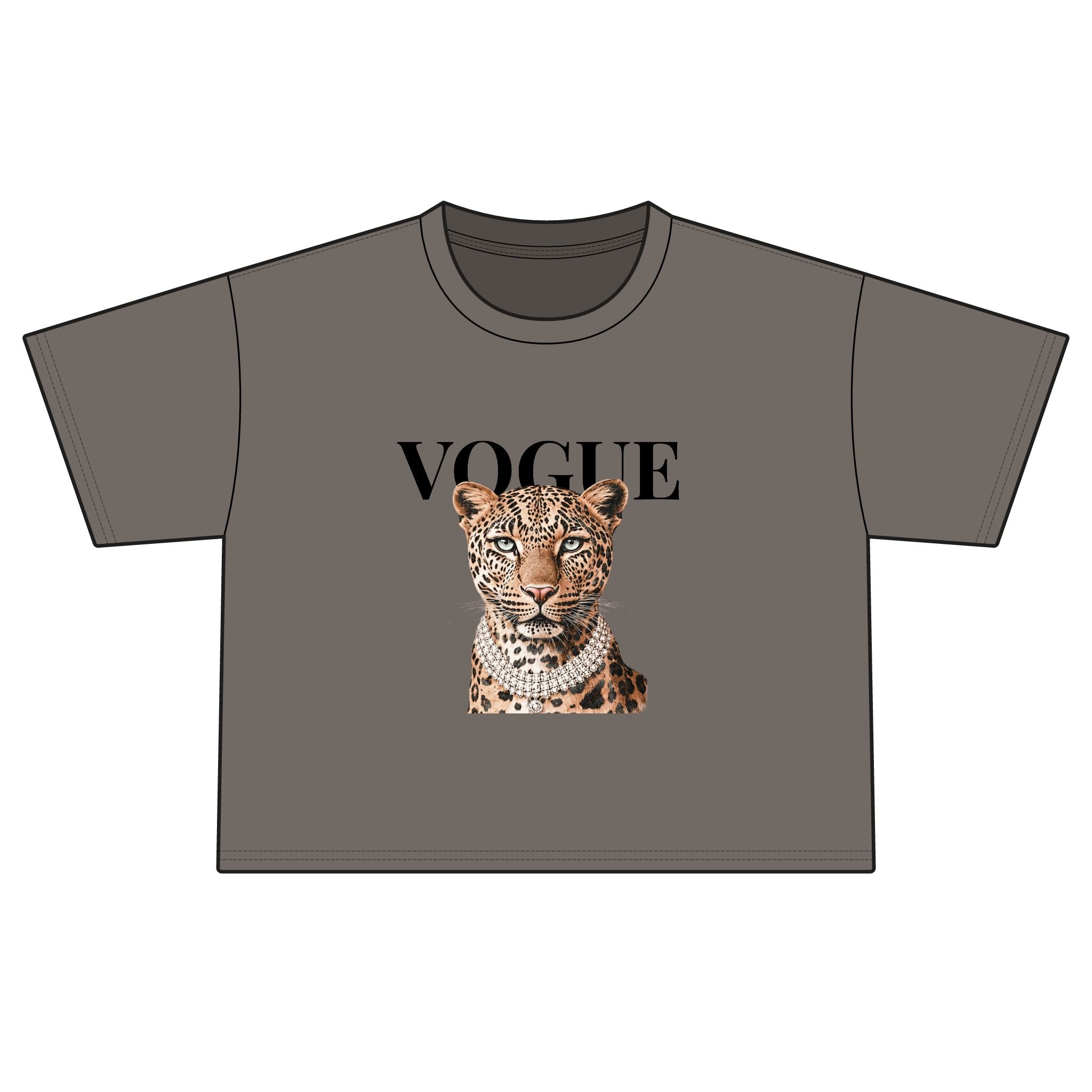 Vogue Leopard Boxy Tee