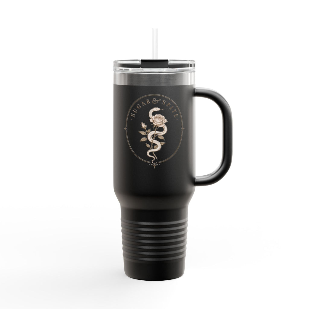 40oz Insulated Travel Mug — Wildflower 'Wander & Sip' Stainless Steel Tumbler