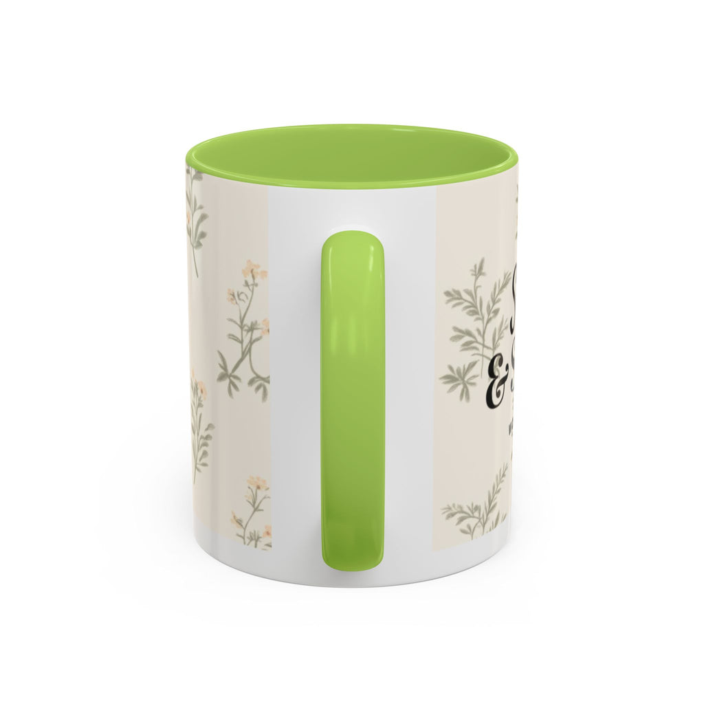 Sugar & Spite Floral Coffee Mug — Accent 11/15oz