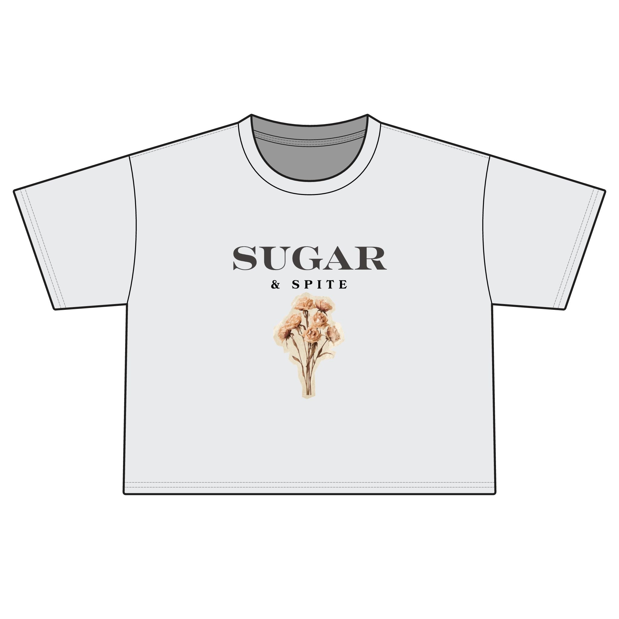Sugar & Spite Floral Boxy Tee
