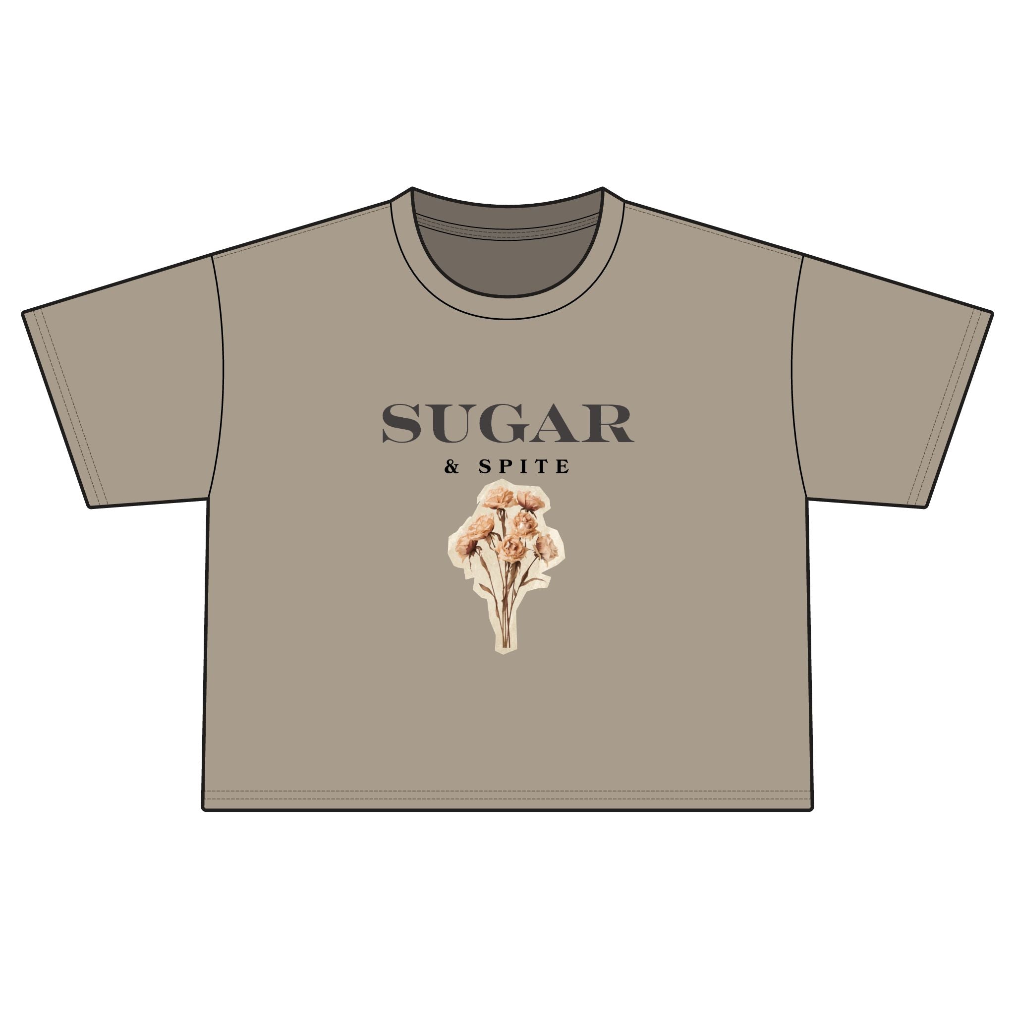 Sugar & Spite Floral Boxy Tee