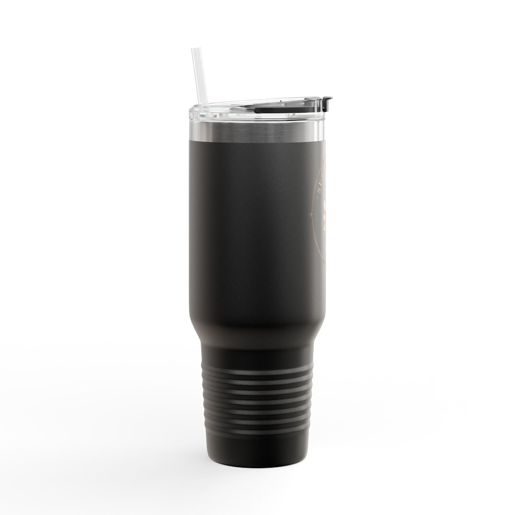 40oz Insulated Travel Mug — Wildflower 'Wander & Sip' Stainless Steel Tumbler