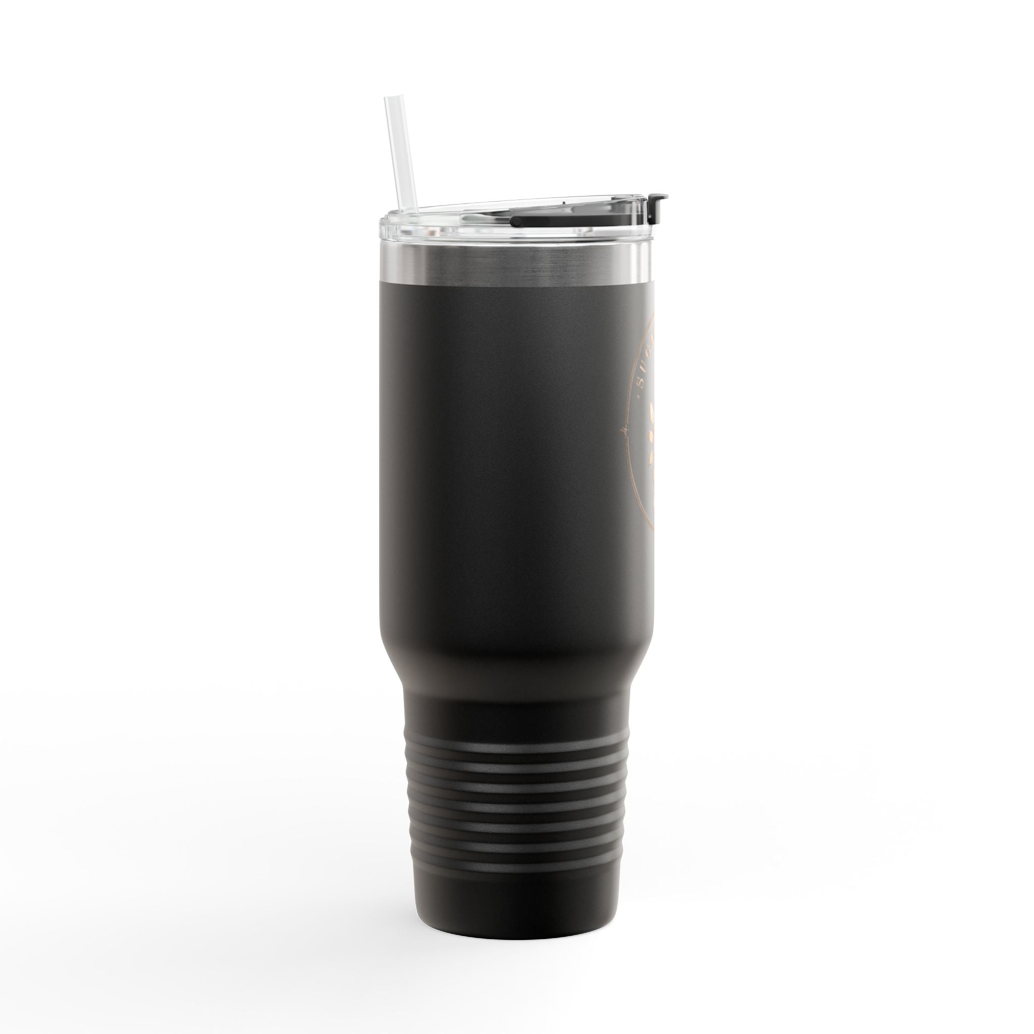 40oz Insulated Travel Mug — Wildflower 'Wander & Sip' Stainless Steel Tumbler