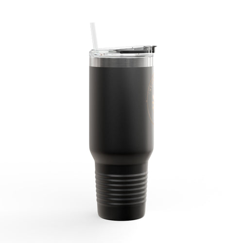 40oz Insulated Travel Mug — Wildflower 'Wander & Sip' Stainless Steel Tumbler