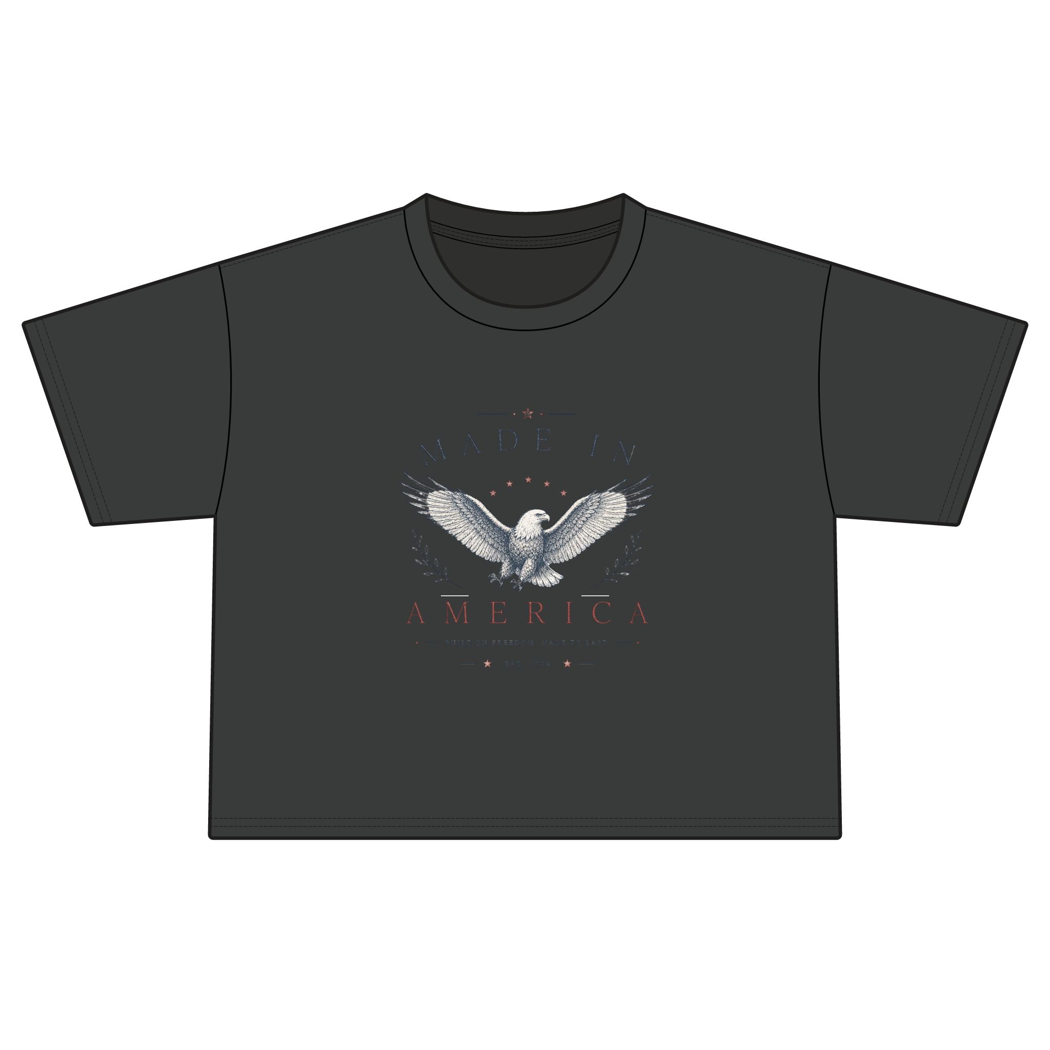 Made in America Eagle Women's Baby Tee