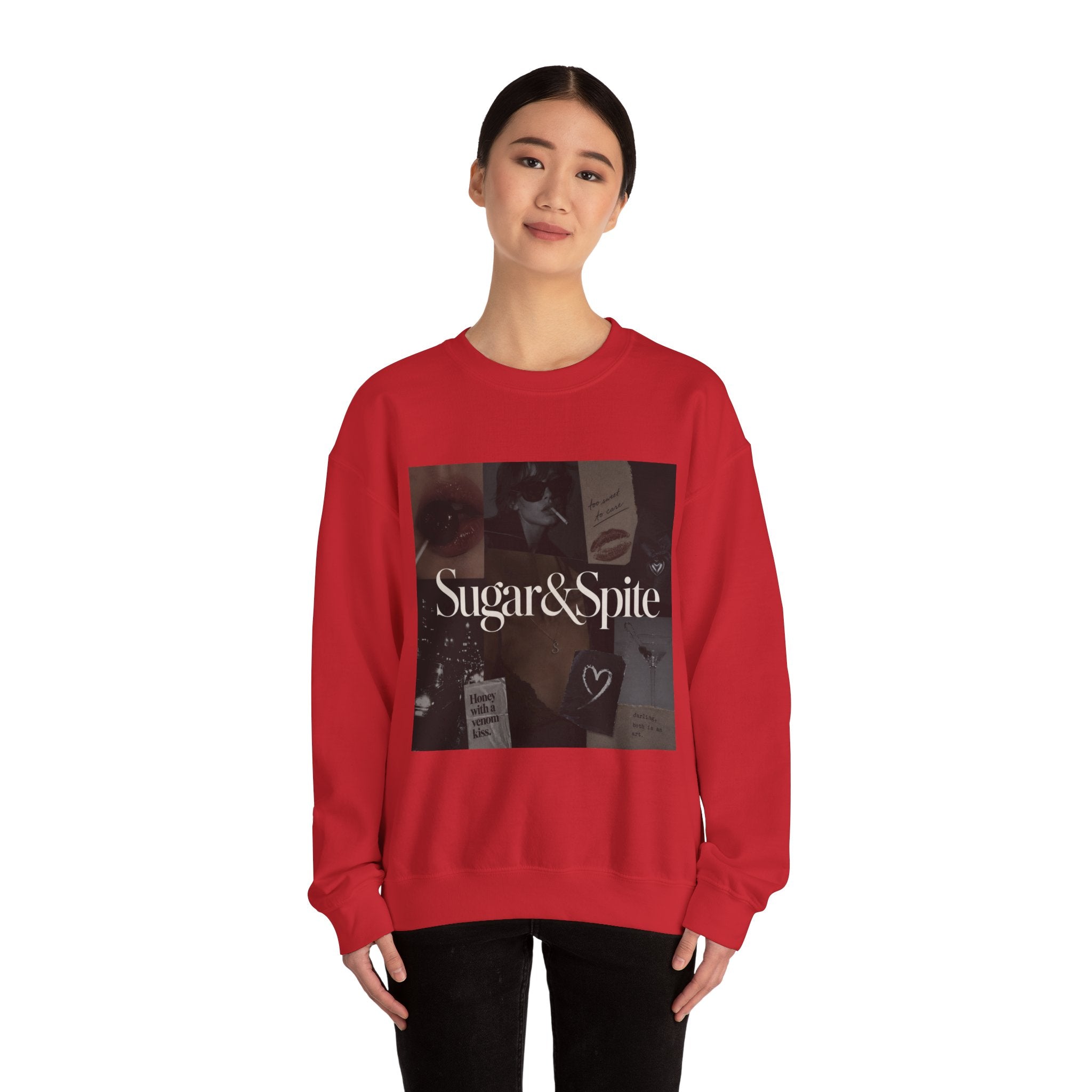 Sugar & Spice Graphic Sweatshirt — Vintage Collage Crewneck