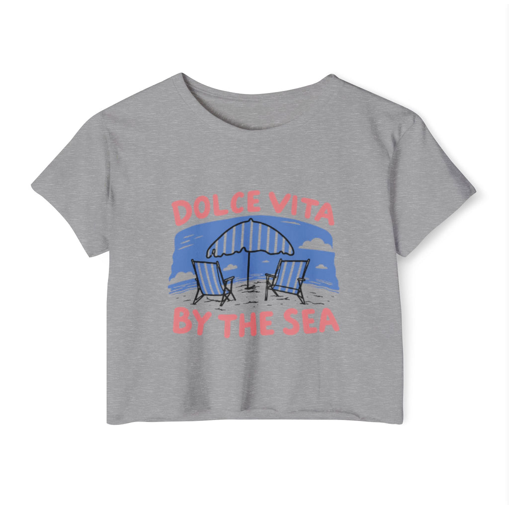 Dolce Vita By The Sea Crop Top — Women's Beach Festival Tee