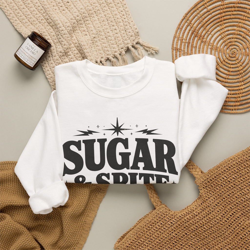Sugar & Spice Sweatshirt — Retro Feminine Crewneck Gift