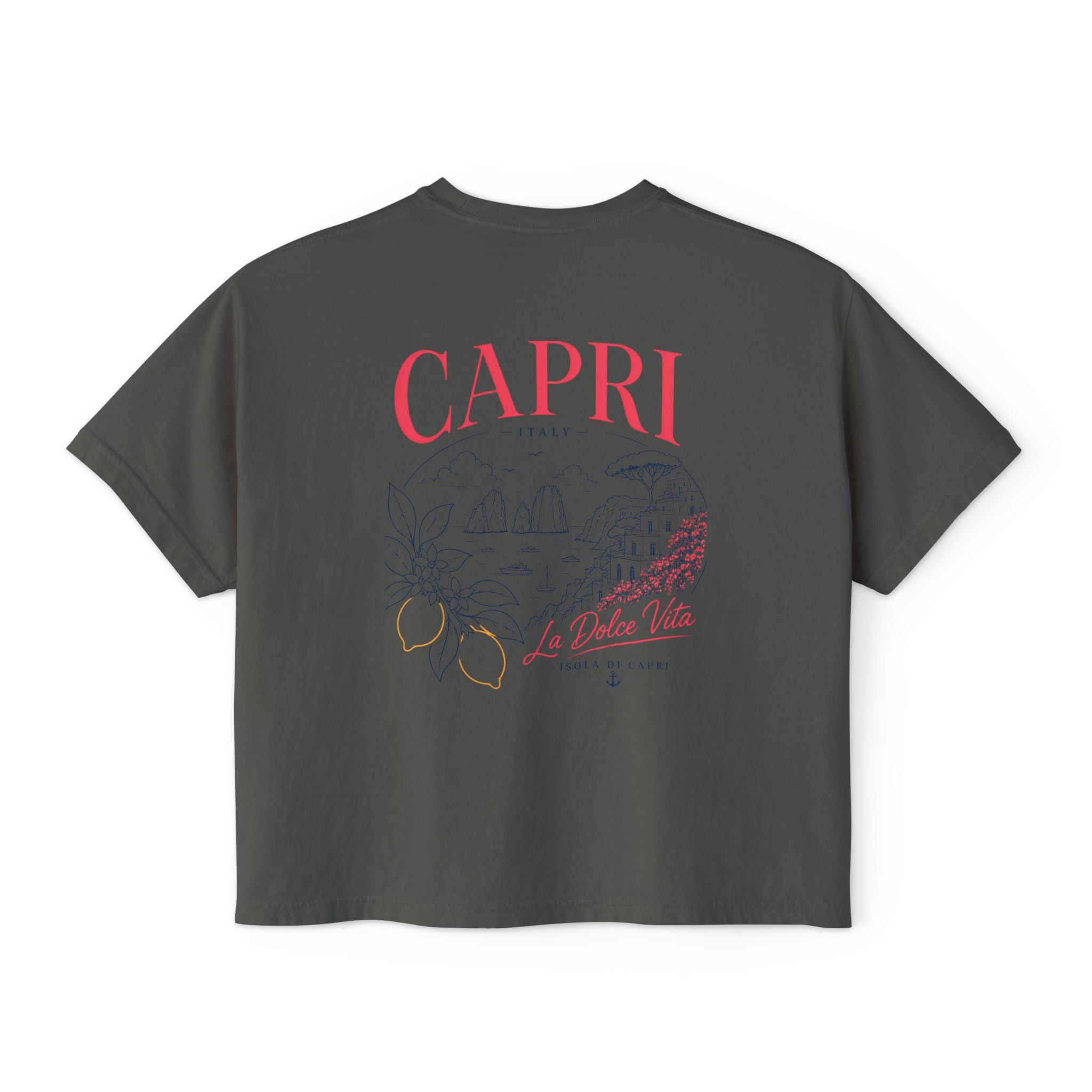 Capri La Dolce Vita graphic Tee | Boxy Women’s Shirt