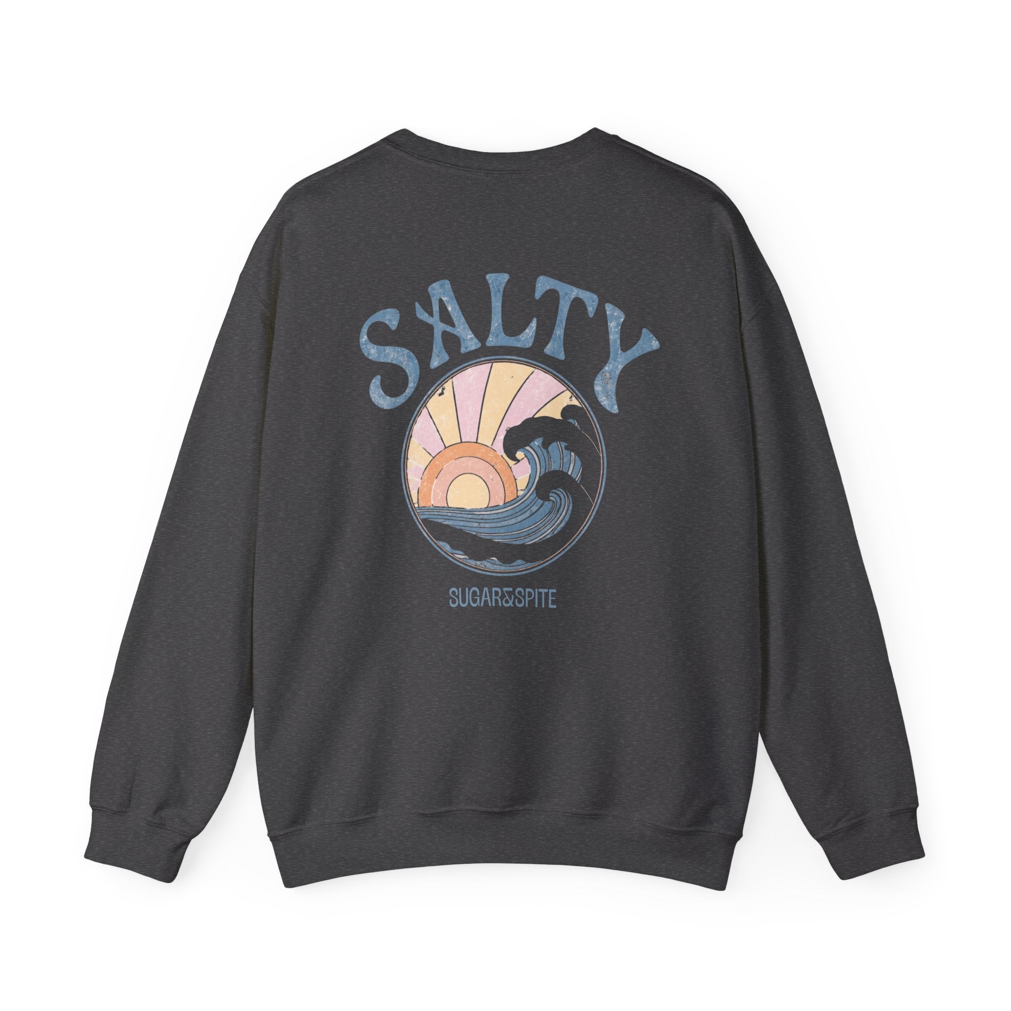 Salty Sunset Wave Crewneck Sweatshirt